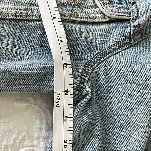 Abercrombie & Fitch Blue Distressed Jean Jacket size L - Picture 3 of 11